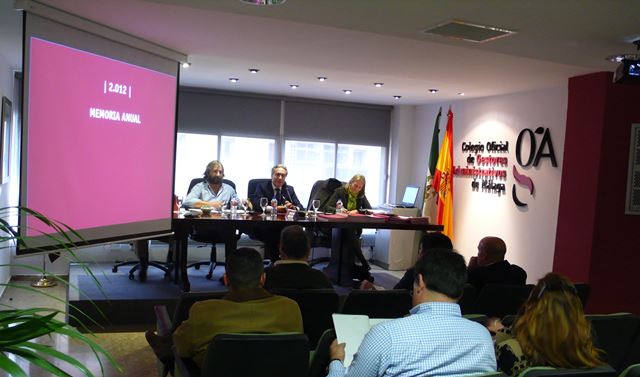 El Colegio celebra la Junta General Ordinaria 2013 | Gestores Málaga