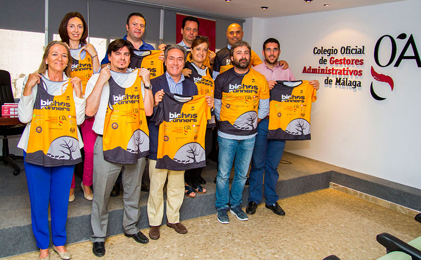 El Colegio de Gestores de Málaga patrocina a los ‘Bichos Runners’
